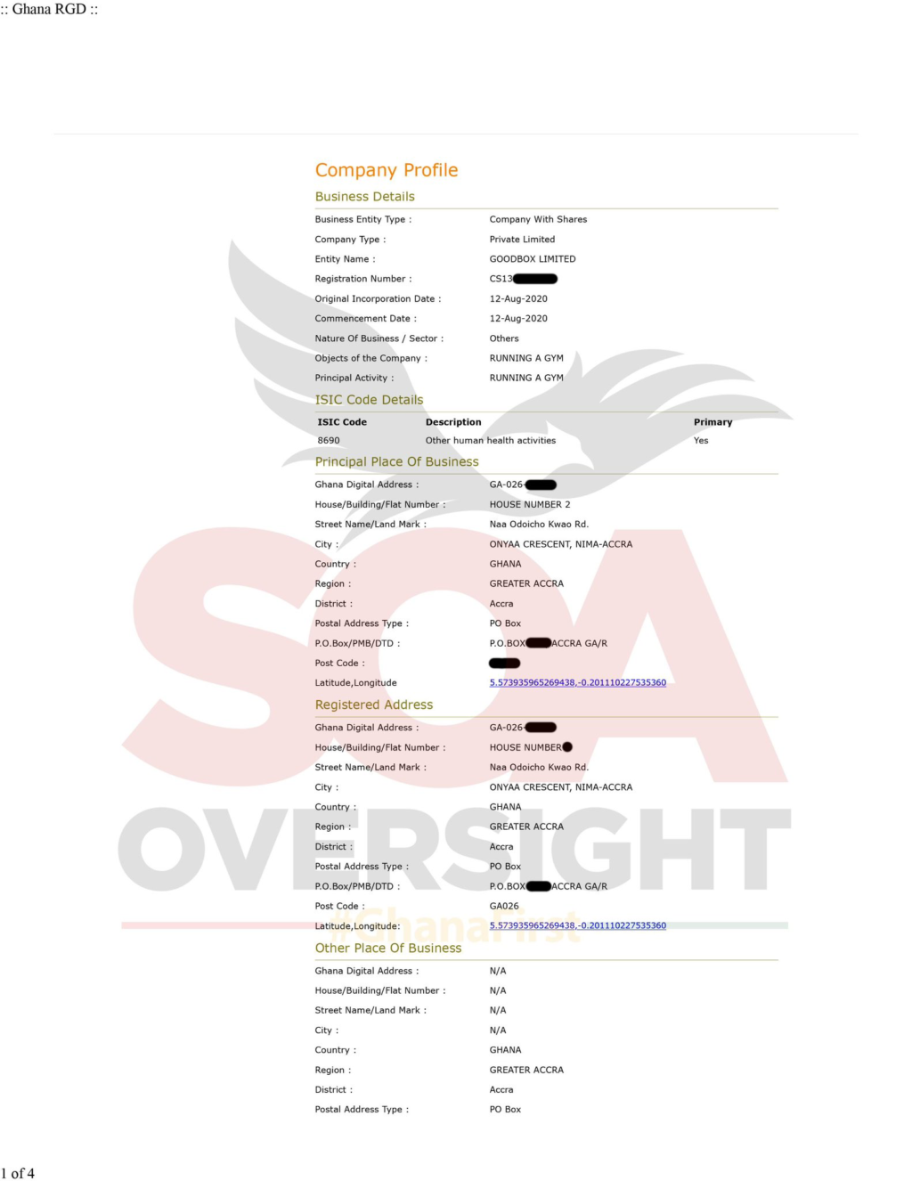 image - Accra Daily Post Documents involving the US.9million Ambulance Spare Parts Scandal