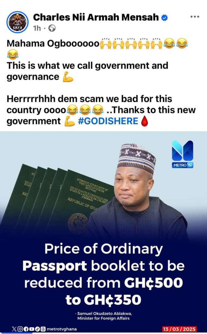 Shatta Wale Applauds Reduction in Passport Fees - Accra Daily Post Shatta Wale Applauds Reduction in Passport Fees