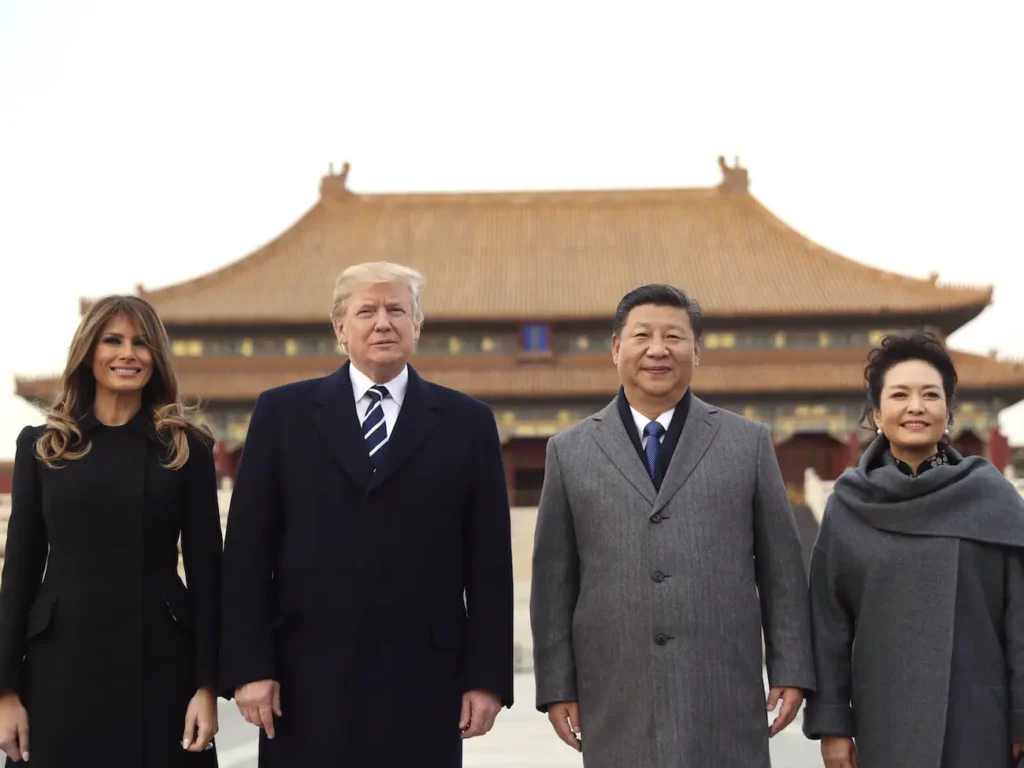US President Donald Trump his Chinese counterpart Xi Jinping and their wives Melania Trump and Peng Liyuan in Beijing China - Accra Daily Post US President Donald Trump his Chinese counterpart Xi Jinping and their wives Melania Trump and Peng Liyuan in Beijing China